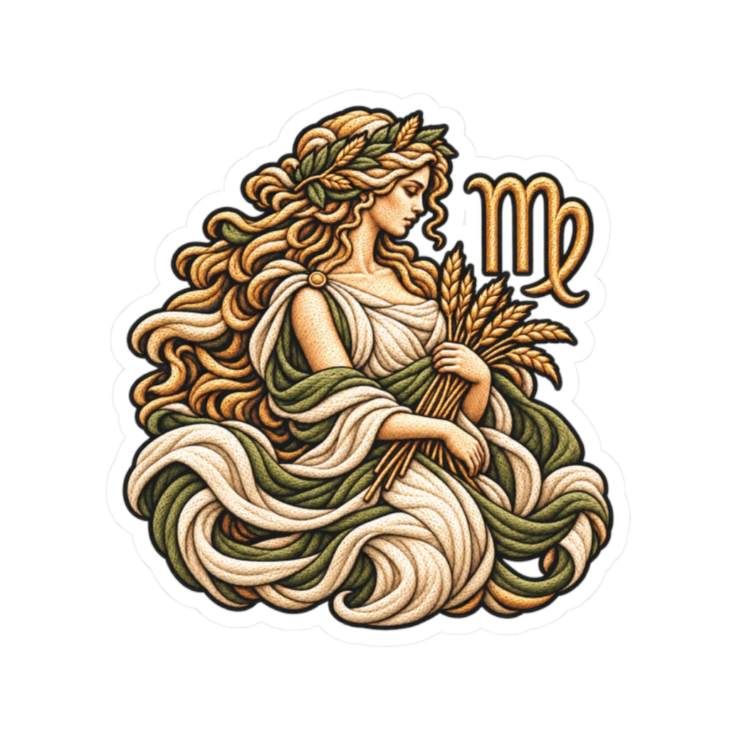 Virgo (Woman) Astrology Kiss-Cut Sticker | Zodiac Decal