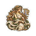 Virgo (Woman) Astrology Kiss-Cut Sticker | Zodiac Decal