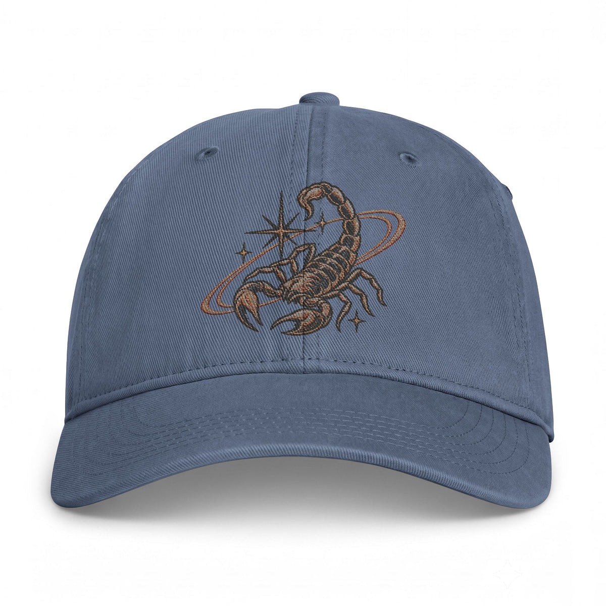 Scorpio Embroidered Coastal Washed Baseball Hat
