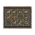 Zodiac Garden Woven Blanket