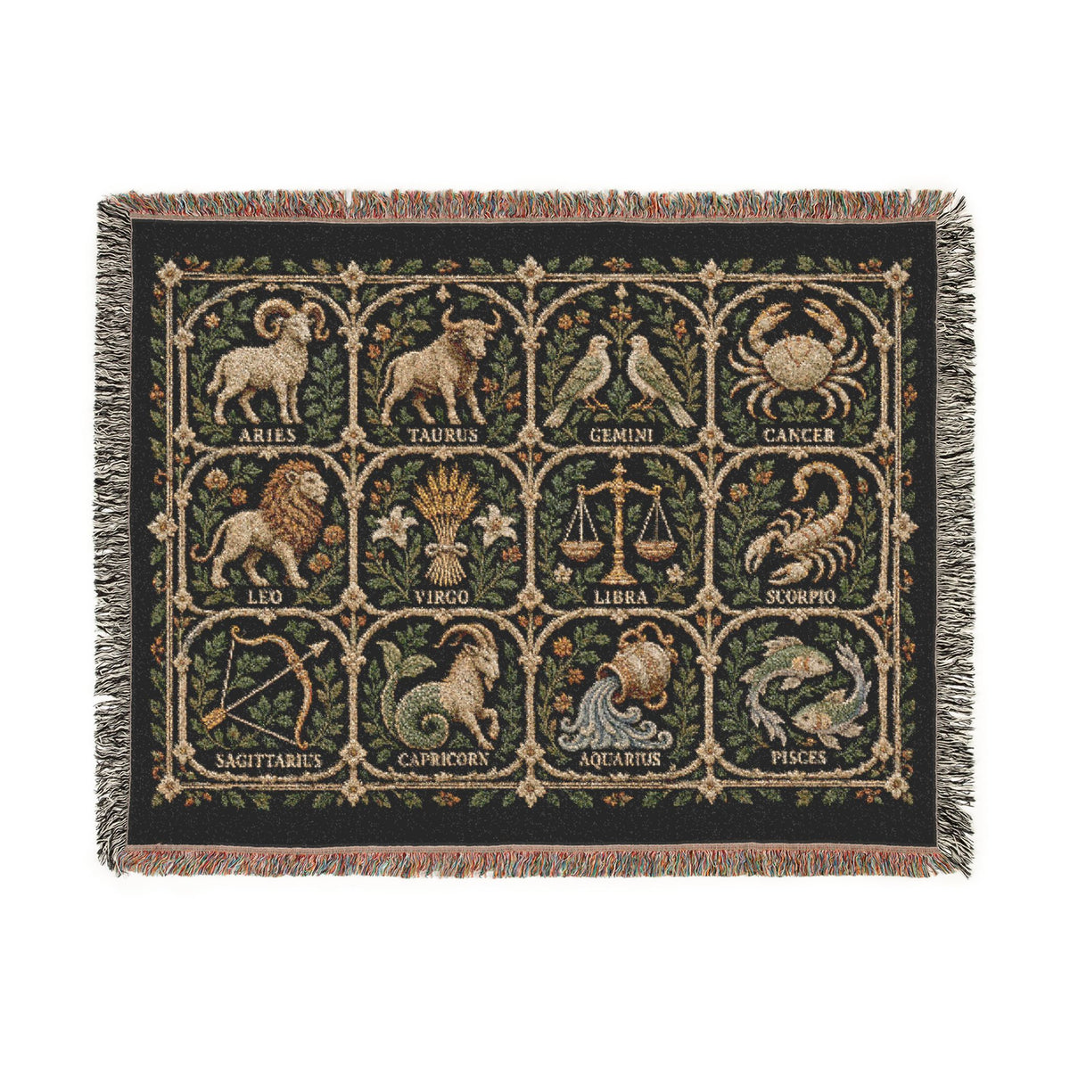Zodiac Garden Woven Blanket