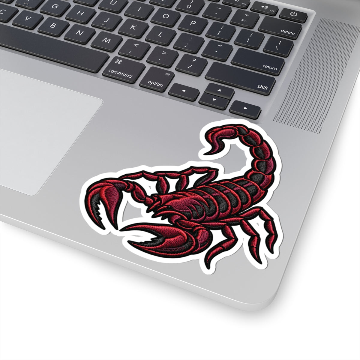 Scorpio (Red) Astrology Kiss-Cut Sticker | Scorpion Zodiac Decal