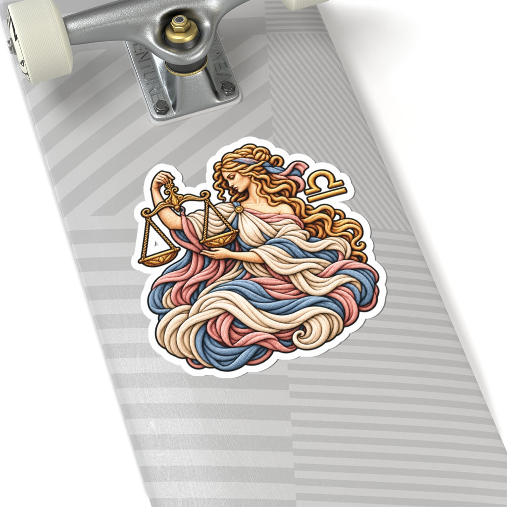 Libra (Woman) Astrology Kiss-Cut Sticker | Zodiac Decal