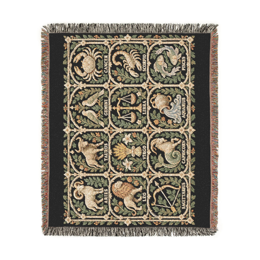 Zodiac Garden Woven Blanket