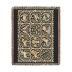 Zodiac Garden Woven Blanket