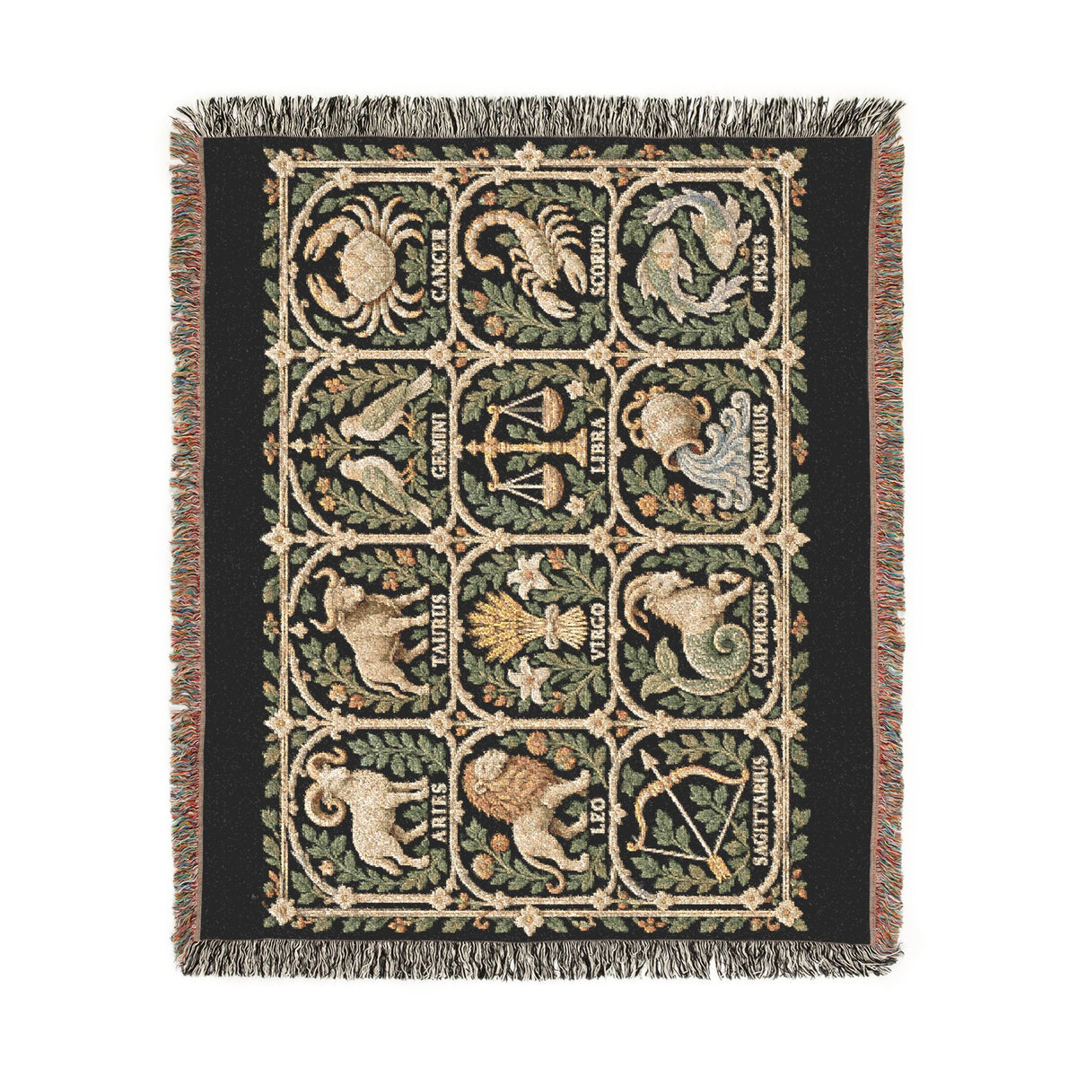 Zodiac Garden Woven Blanket