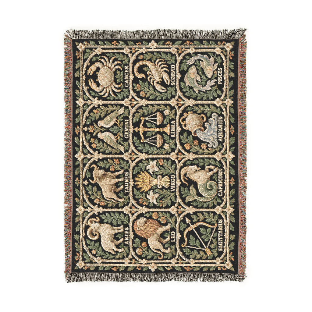 Zodiac Garden Woven Blanket