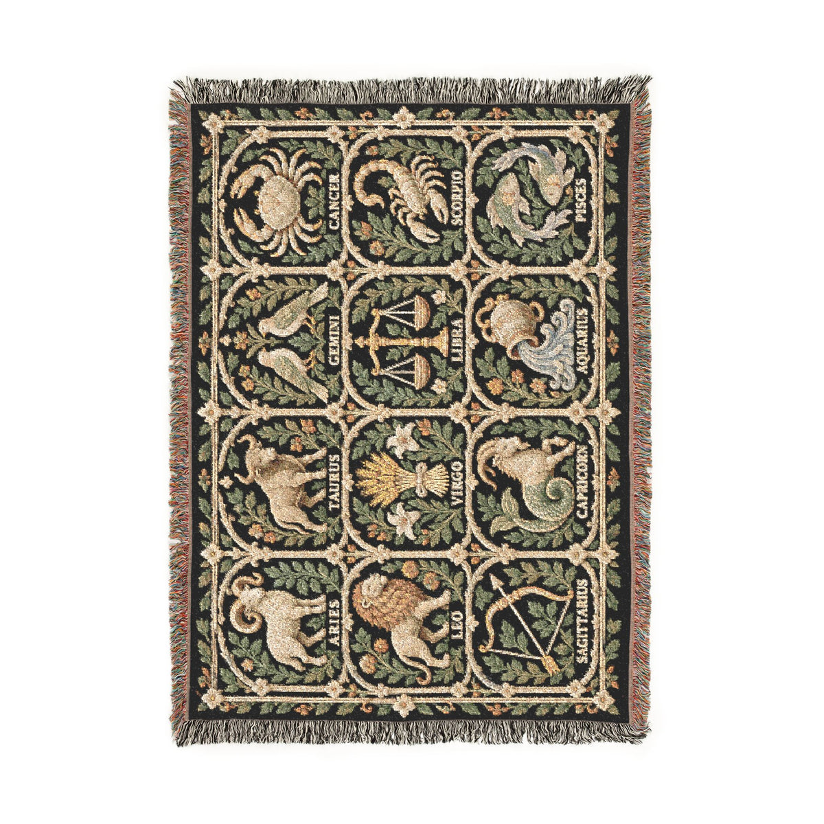 Zodiac Garden Woven Blanket