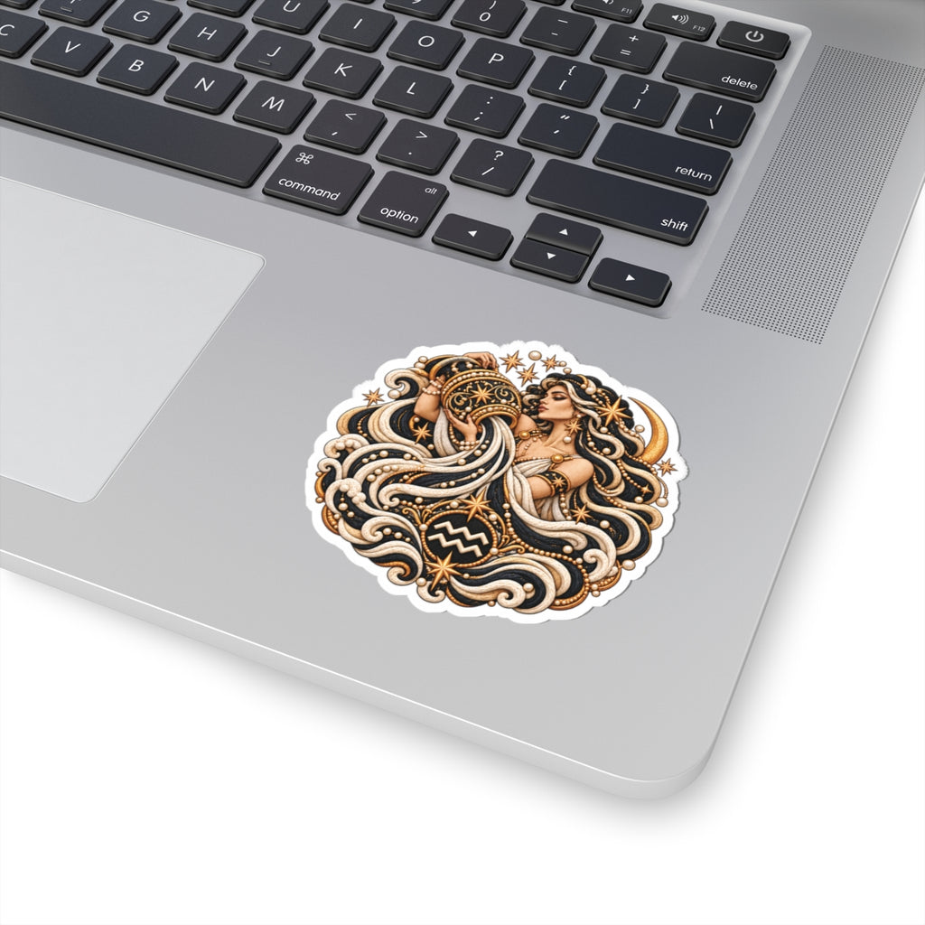 Aquarius Constellation Kiss-Cut Sticker | Zodiac Decal