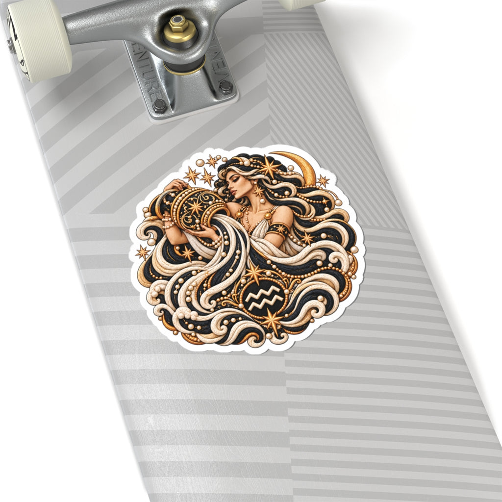 Aquarius Constellation Kiss-Cut Sticker | Zodiac Decal