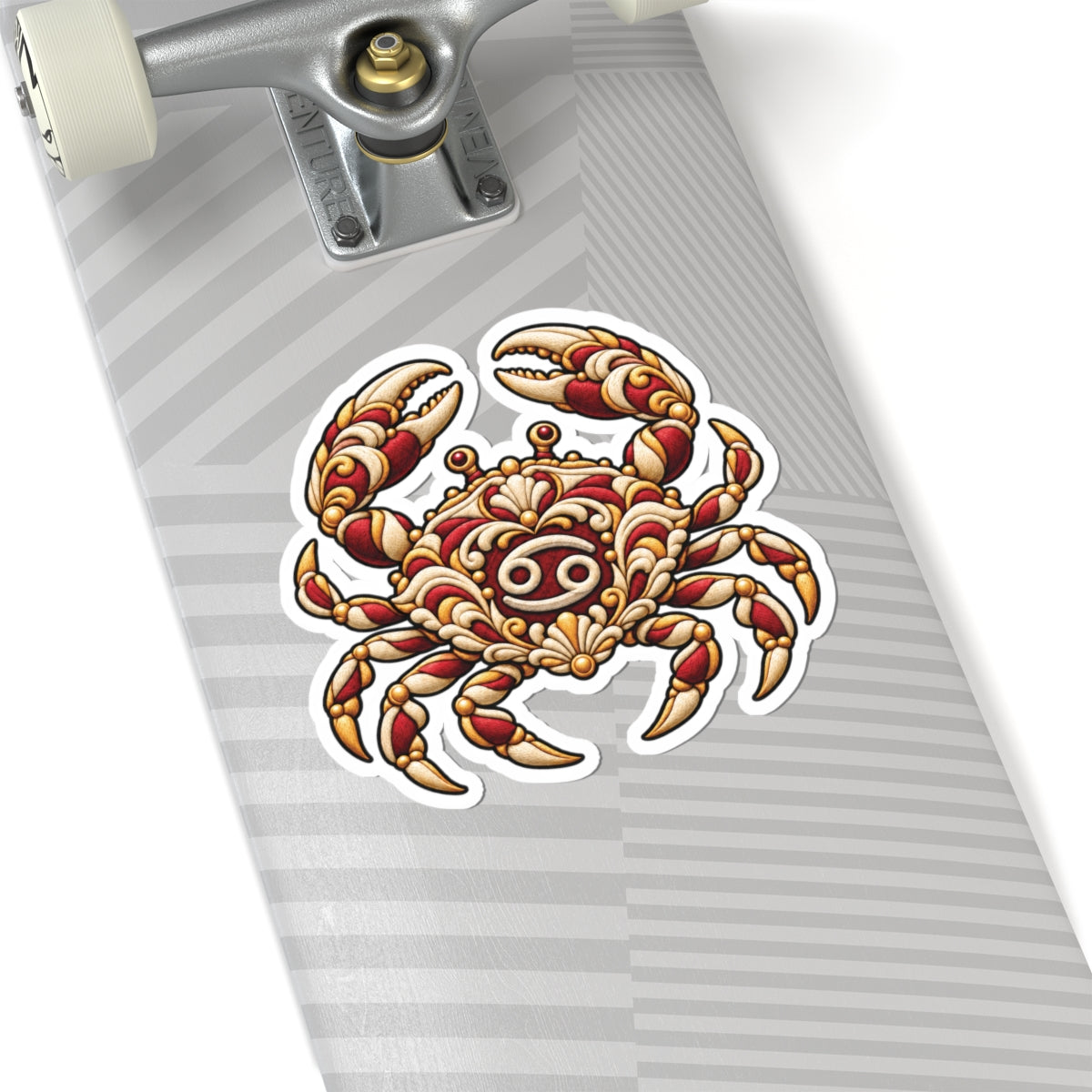 Cancer (Red) Astrology Kiss-Cut Sticker | Crab Zodiac Decal
