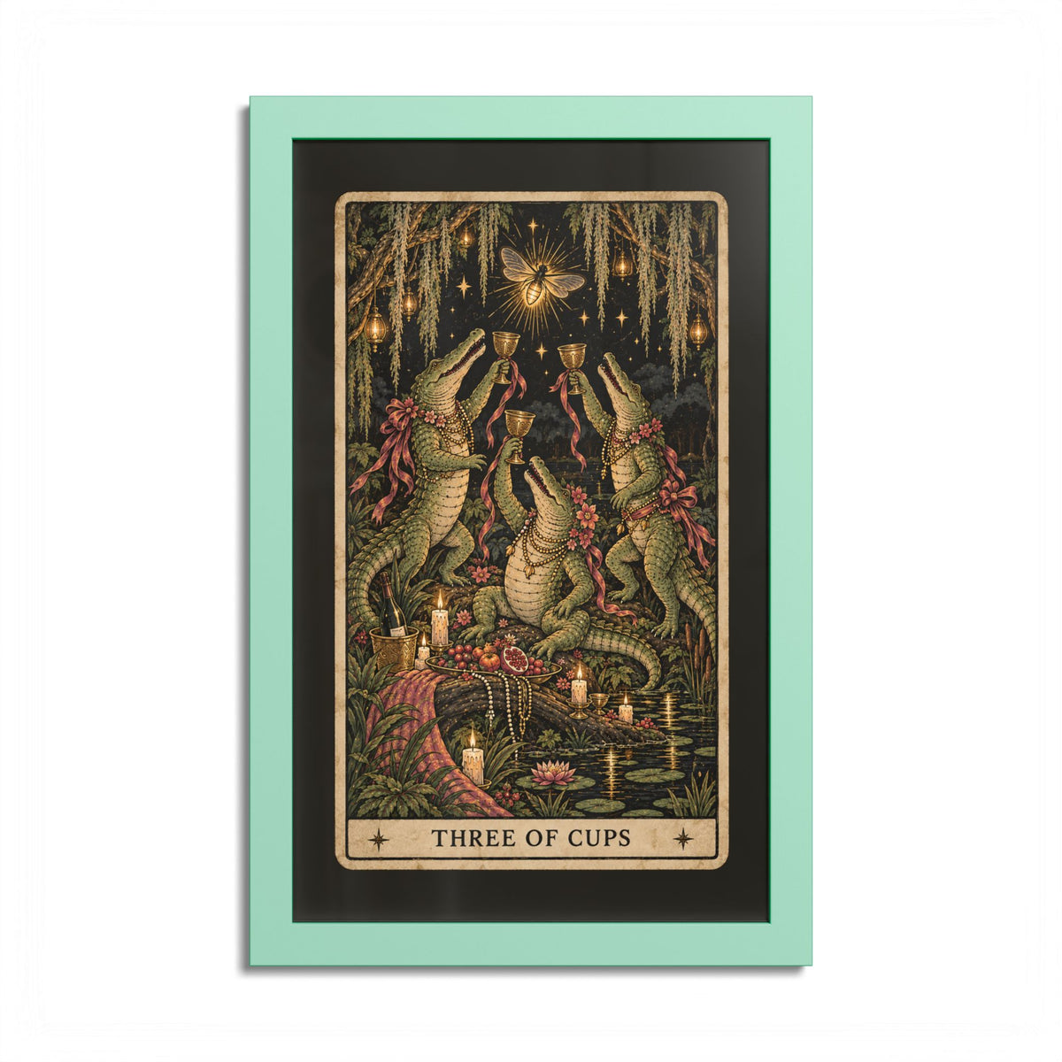 Three of Cups Tarot Poster