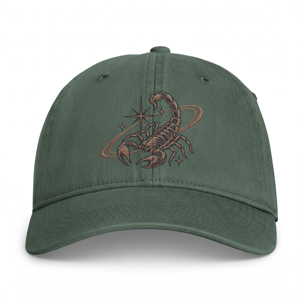 Scorpio Embroidered Coastal Washed Baseball Hat
