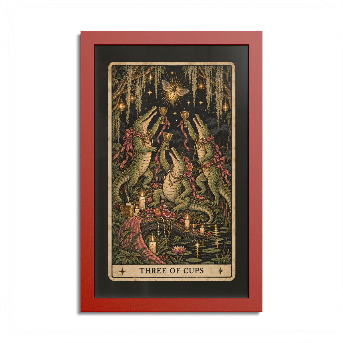 Three of Cups Tarot Poster