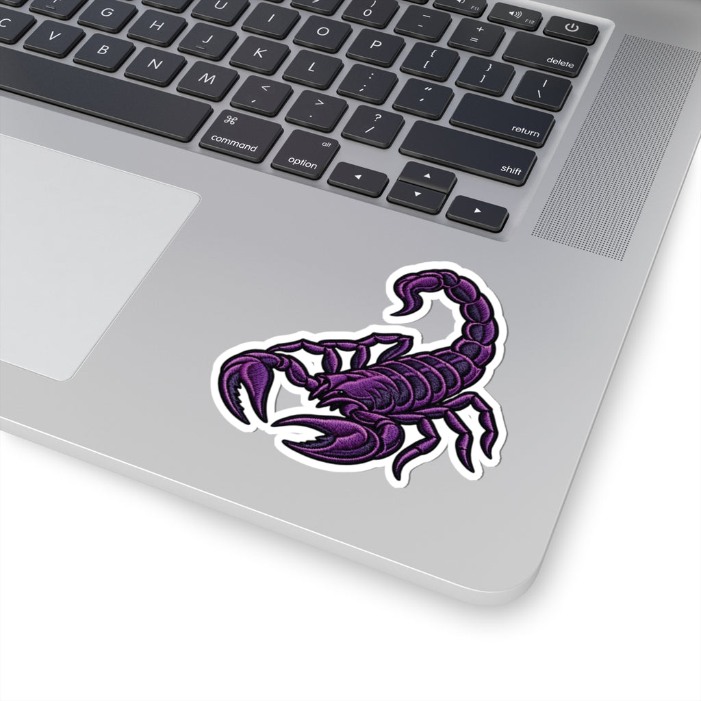 Scorpio (Purple) Astrology Kiss-Cut Sticker | Scorpion Zodiac Decal
