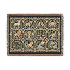Zodiac Garden Woven Blanket