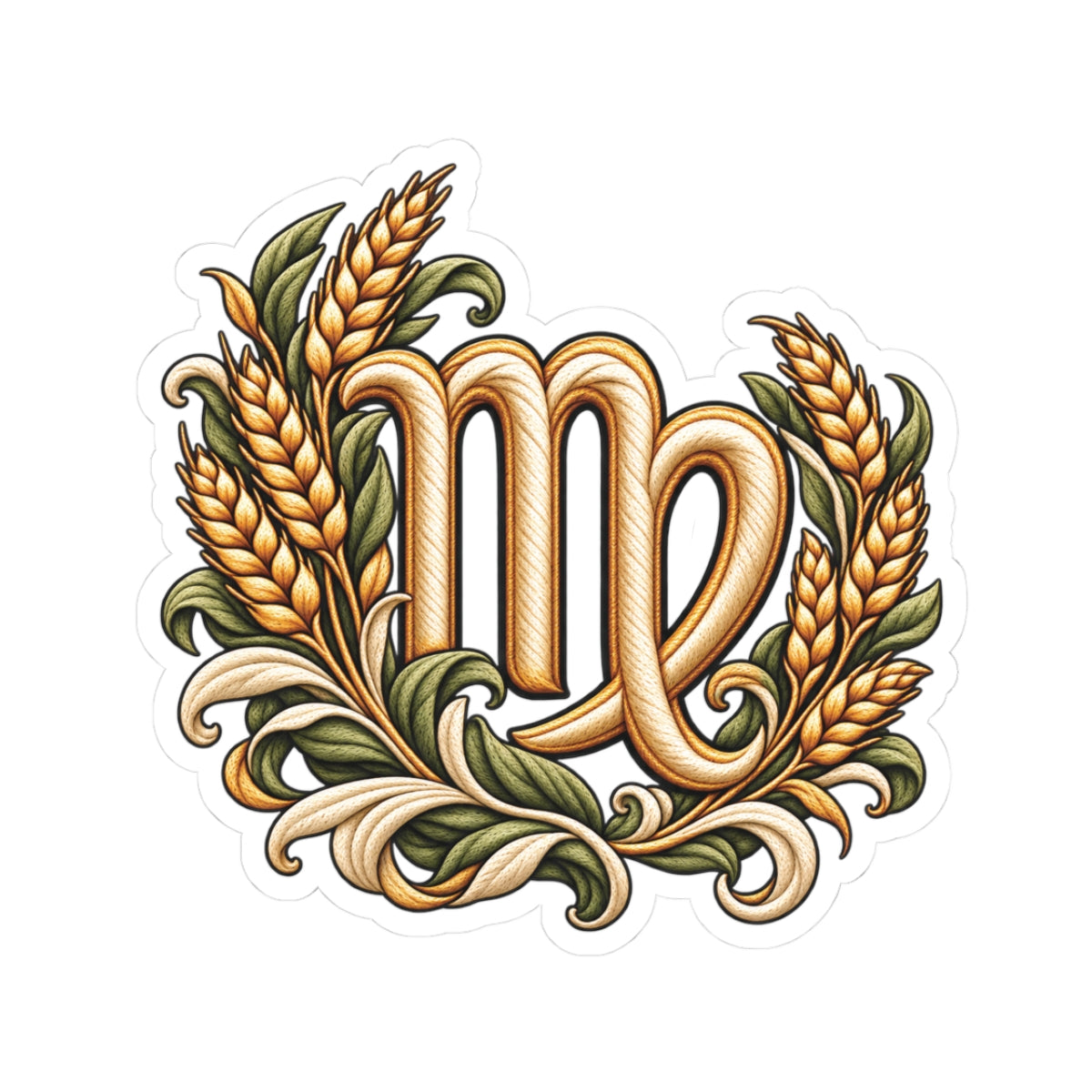 Virgo Astrology Kiss-Cut Sticker | Zodiac Symbol Decal