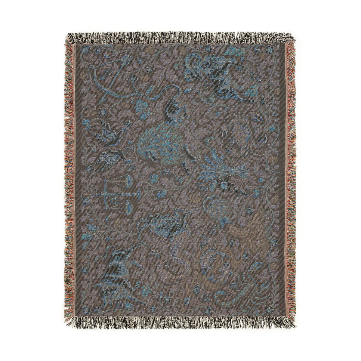Signs Among the Vines, Woven Astrology Blanket