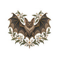 Bat Familiar Kiss-Cut Sticker