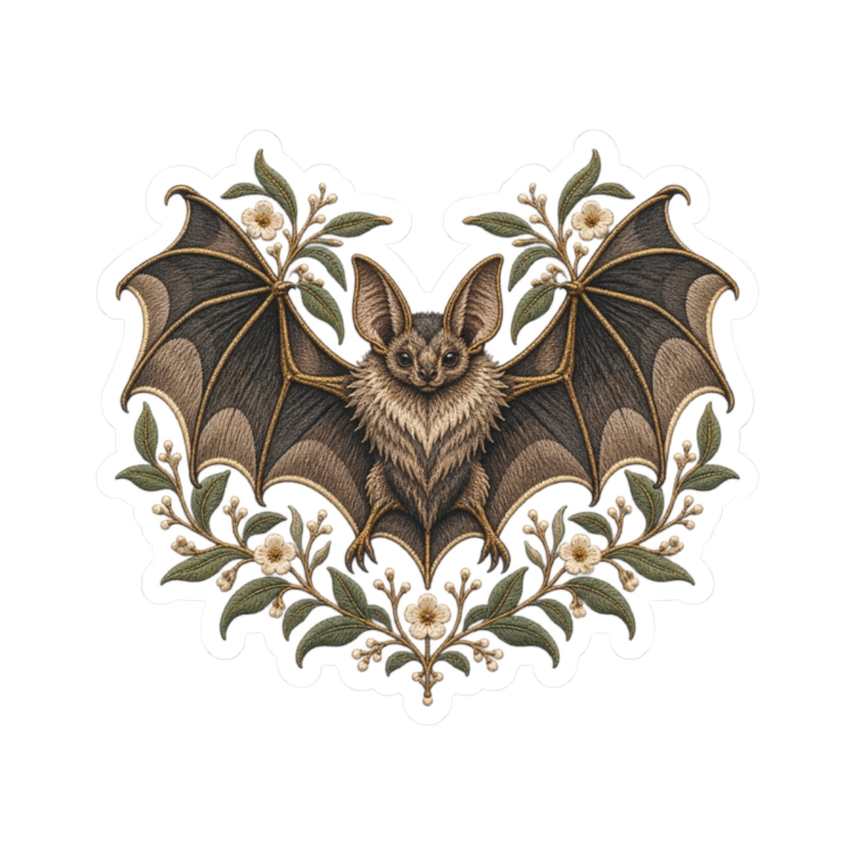 Bat Familiar Kiss-Cut Sticker