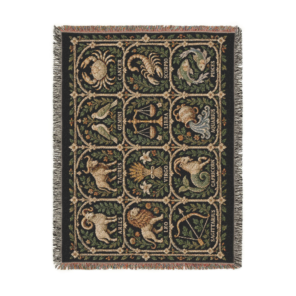 Zodiac Garden Woven Blanket