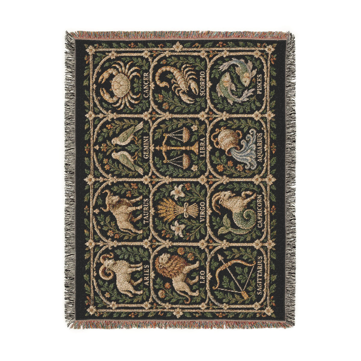 Zodiac Garden Woven Blanket