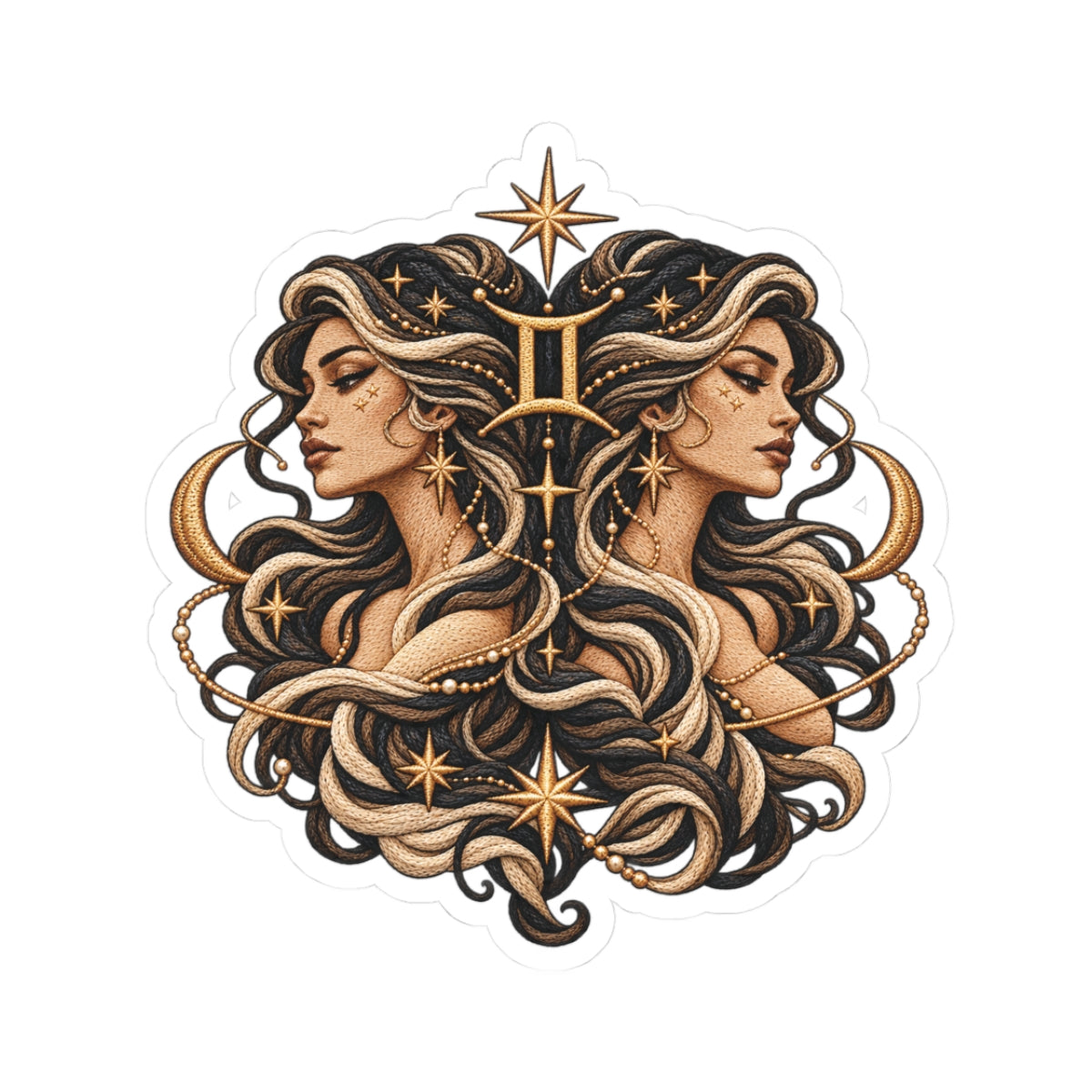 Gemini Astrology Kiss-Cut Sticker | Zodiac Decal