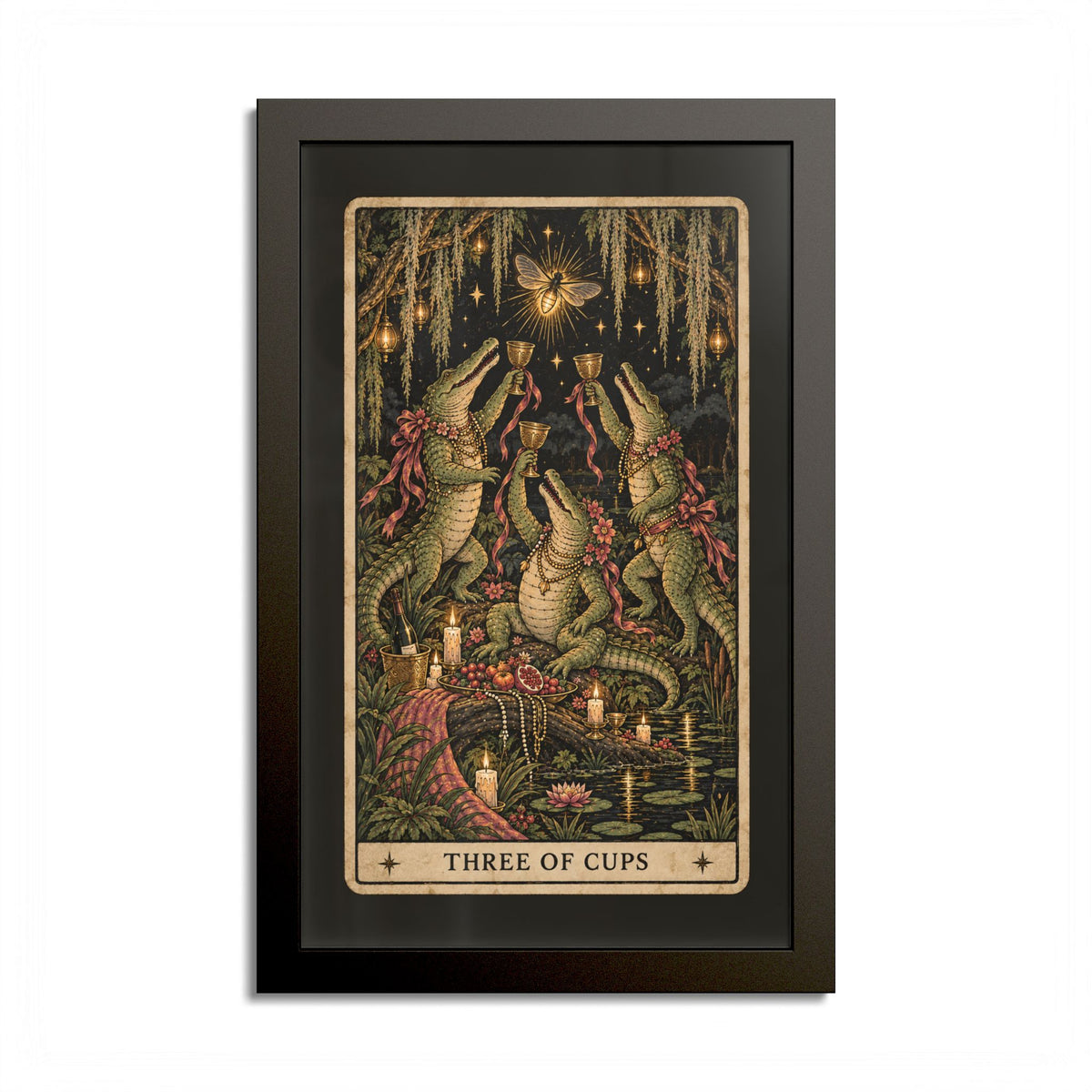 Three of Cups Tarot Poster