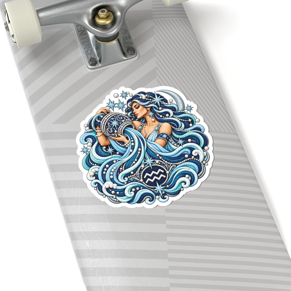 Aquarius (Blue) Constellation Kiss-Cut Sticker | Zodiac Decal