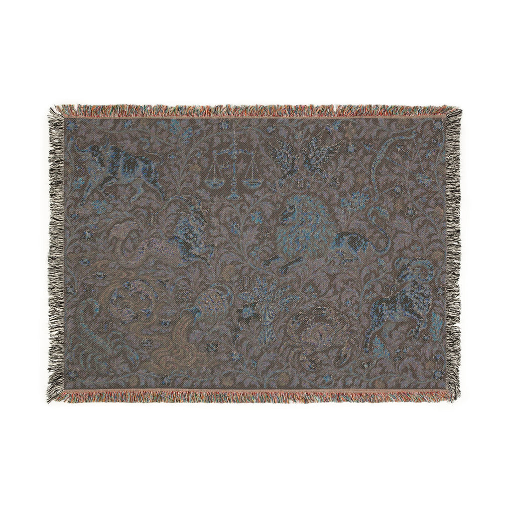 Signs Among the Vines, Woven Astrology Blanket