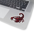 Scorpio (Red) Astrology Kiss-Cut Sticker | Scorpion Zodiac Decal