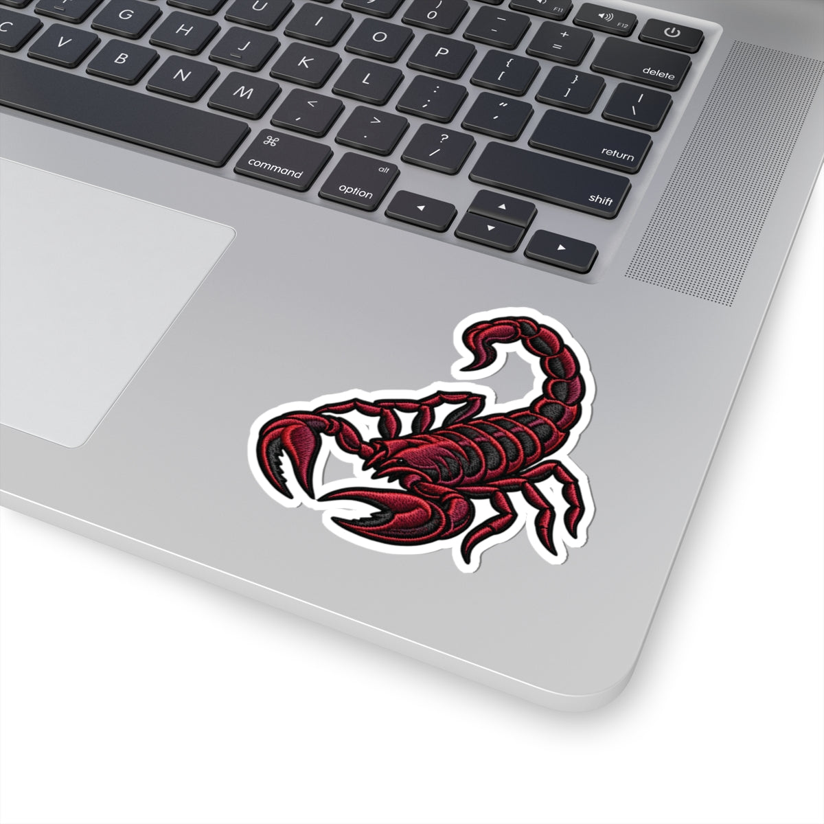 Scorpio (Red) Astrology Kiss-Cut Sticker | Scorpion Zodiac Decal