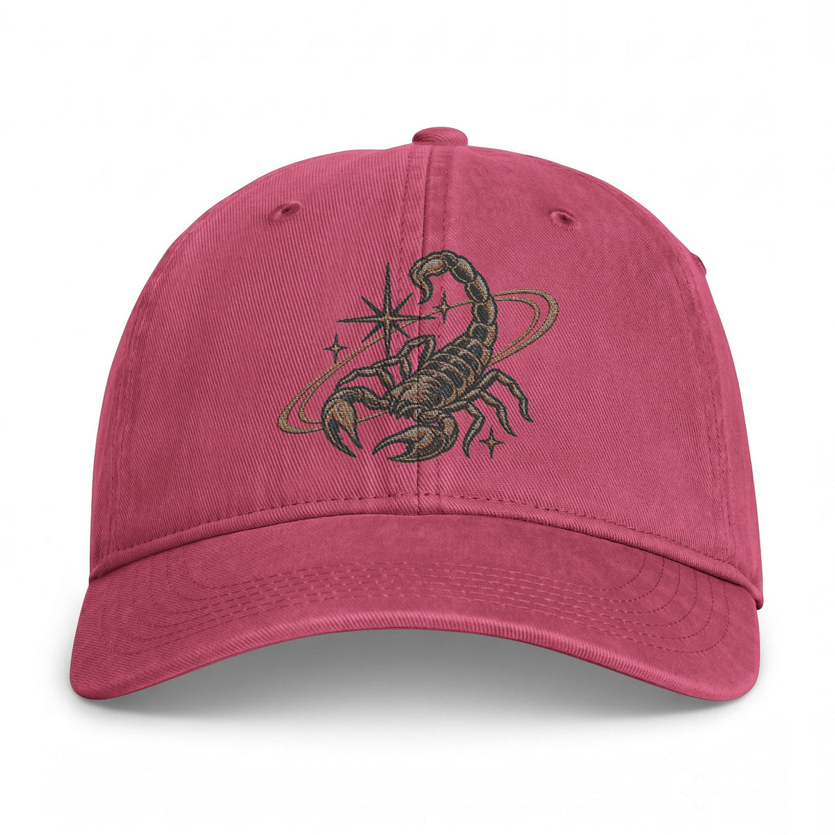 Scorpio Embroidered Coastal Washed Baseball Hat