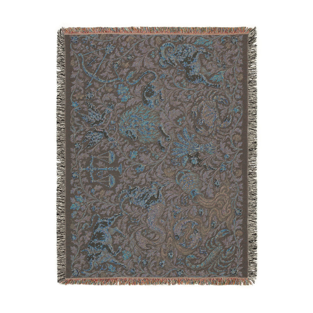 Signs Among the Vines, Woven Astrology Blanket
