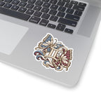 Gemini (Butterfly) Astrology Kiss-Cut Sticker | Blue & Pink Zodiac Decal