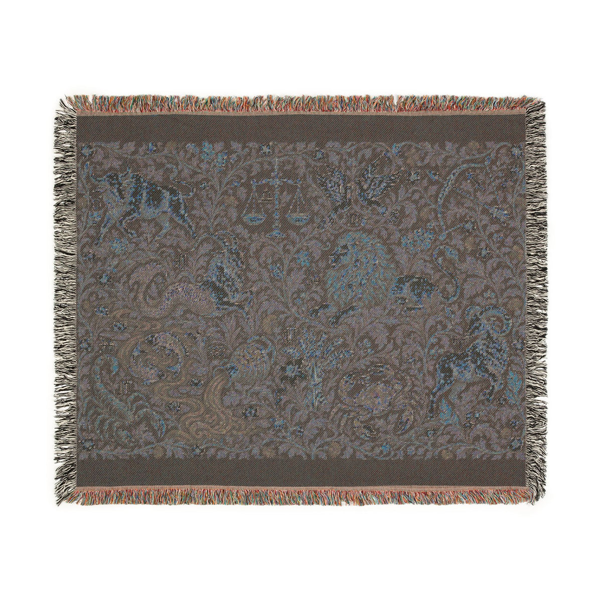 Signs Among the Vines, Woven Astrology Blanket