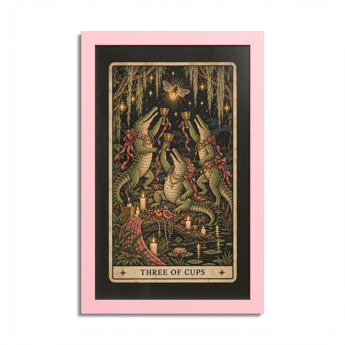 Three of Cups Tarot Poster