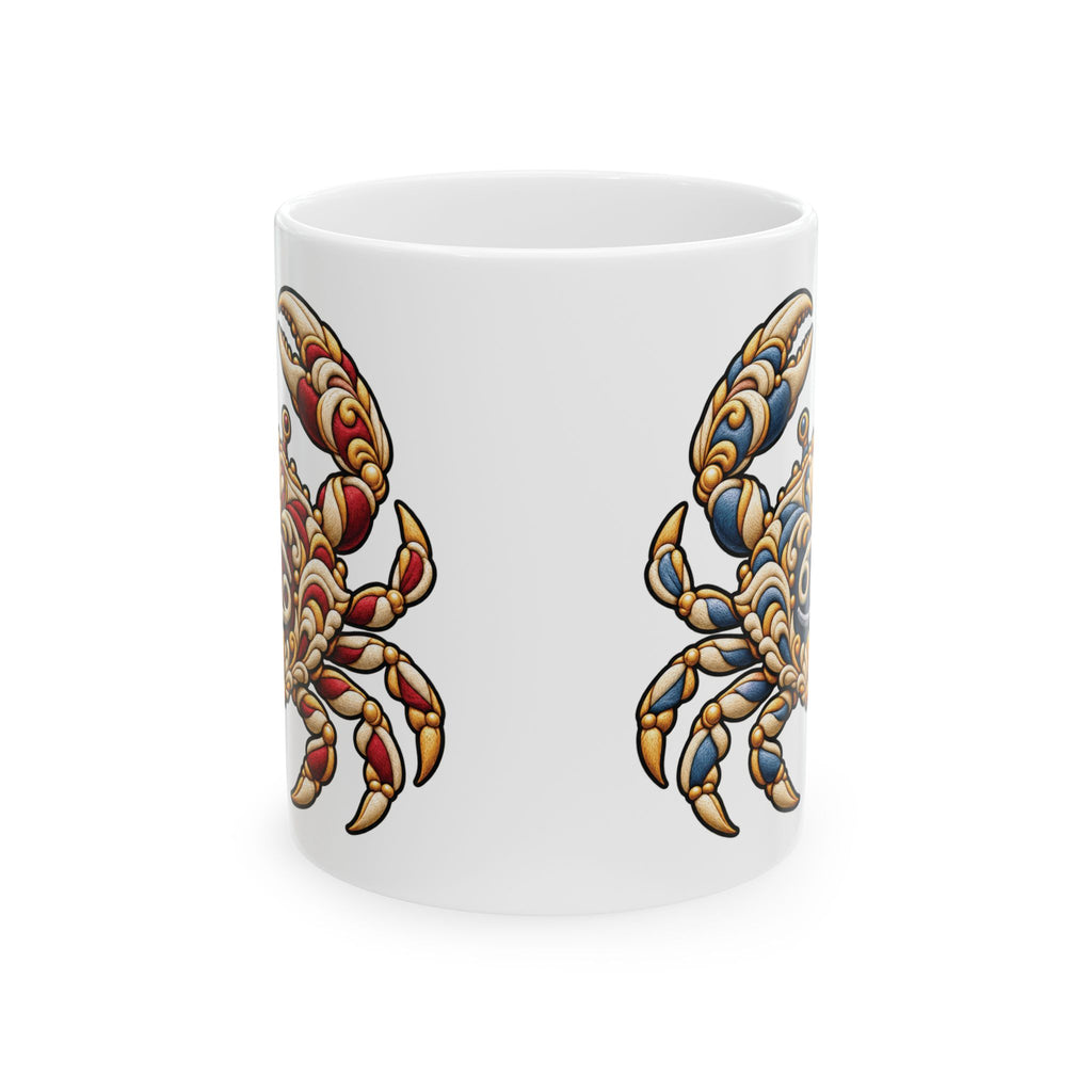 Zodiac Cancer Crab Ceramic Mug — Astrological Horoscope Tea Coffee Cup (11oz, 15oz)