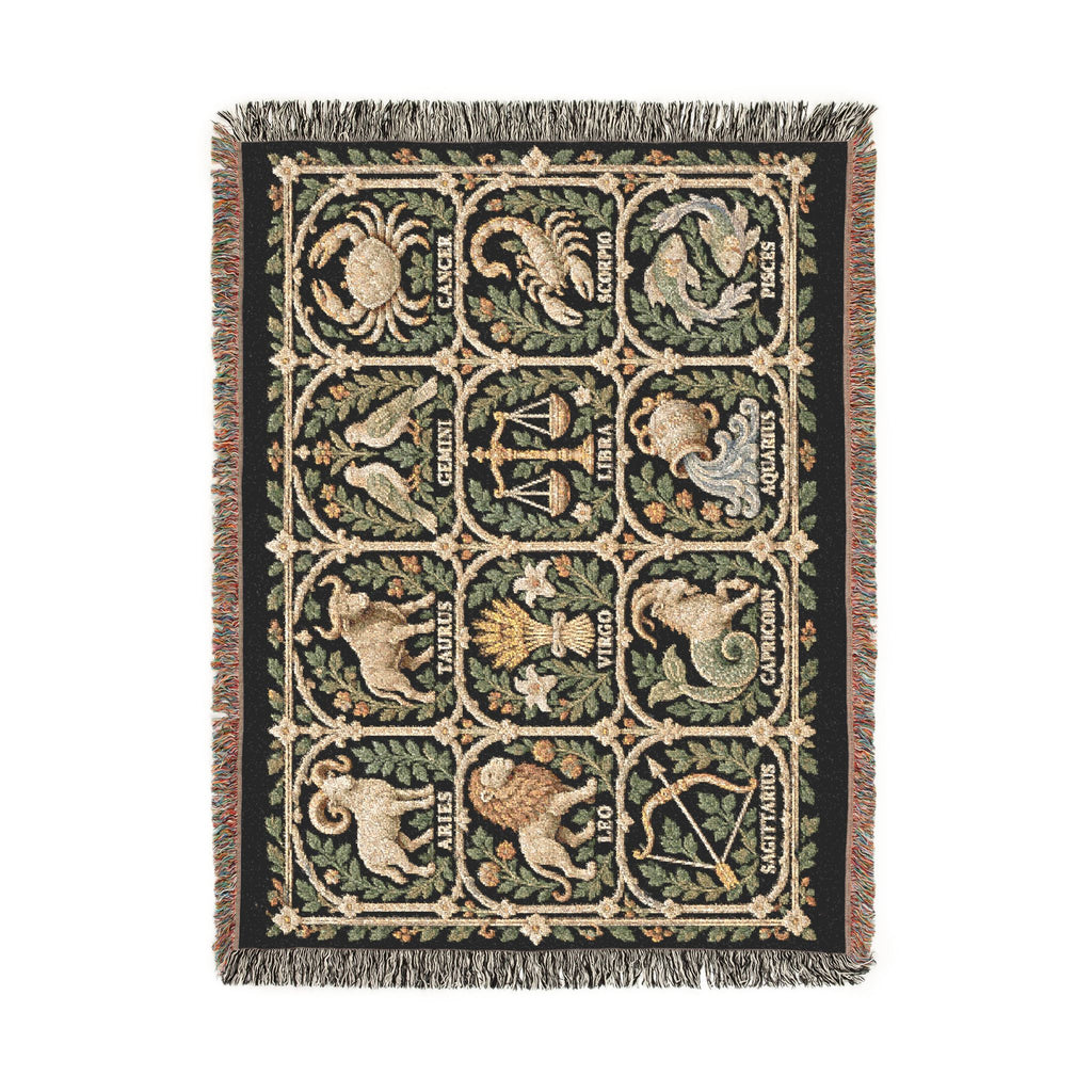Zodiac Garden Woven Blanket