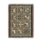 Zodiac Garden Woven Blanket