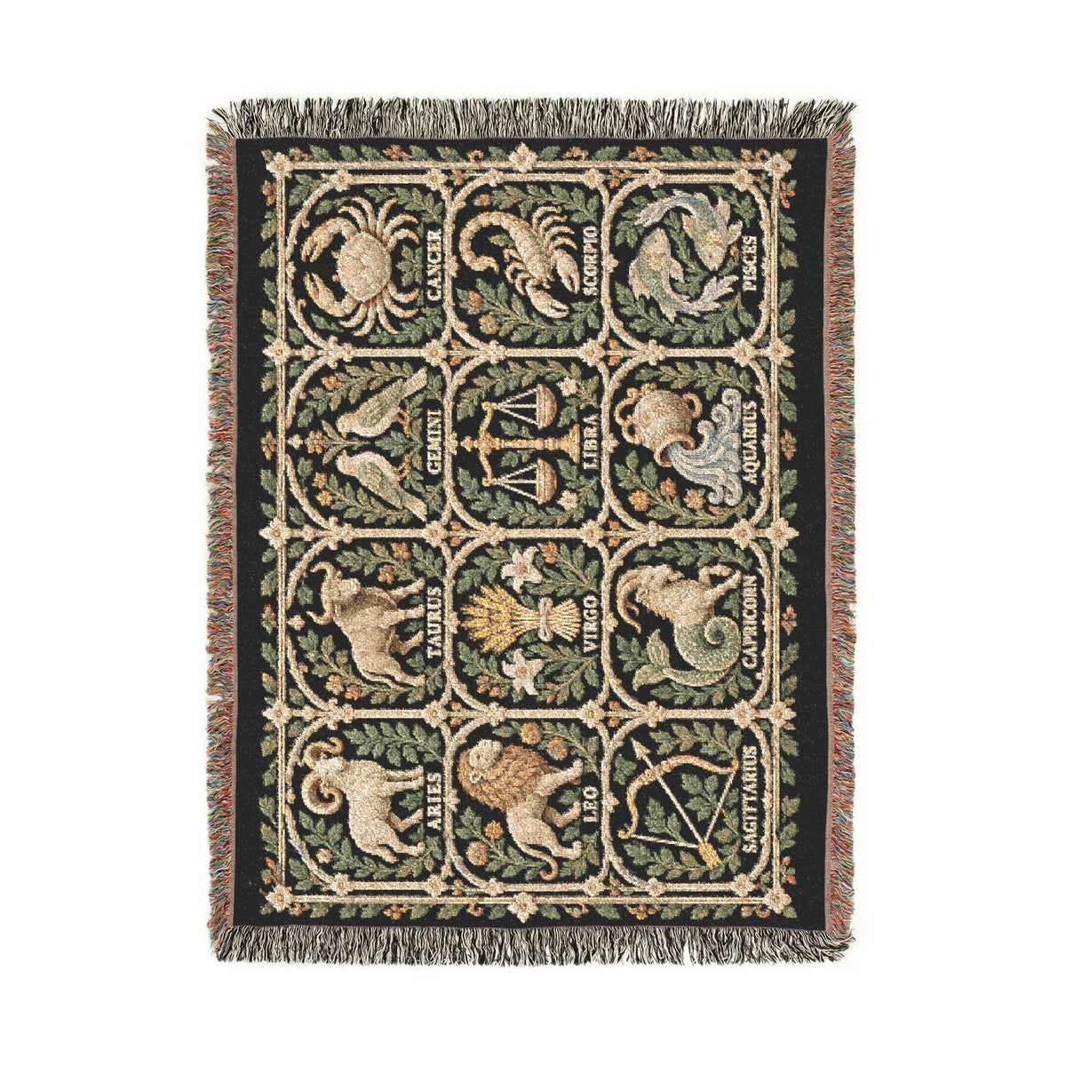 Zodiac Garden Woven Blanket