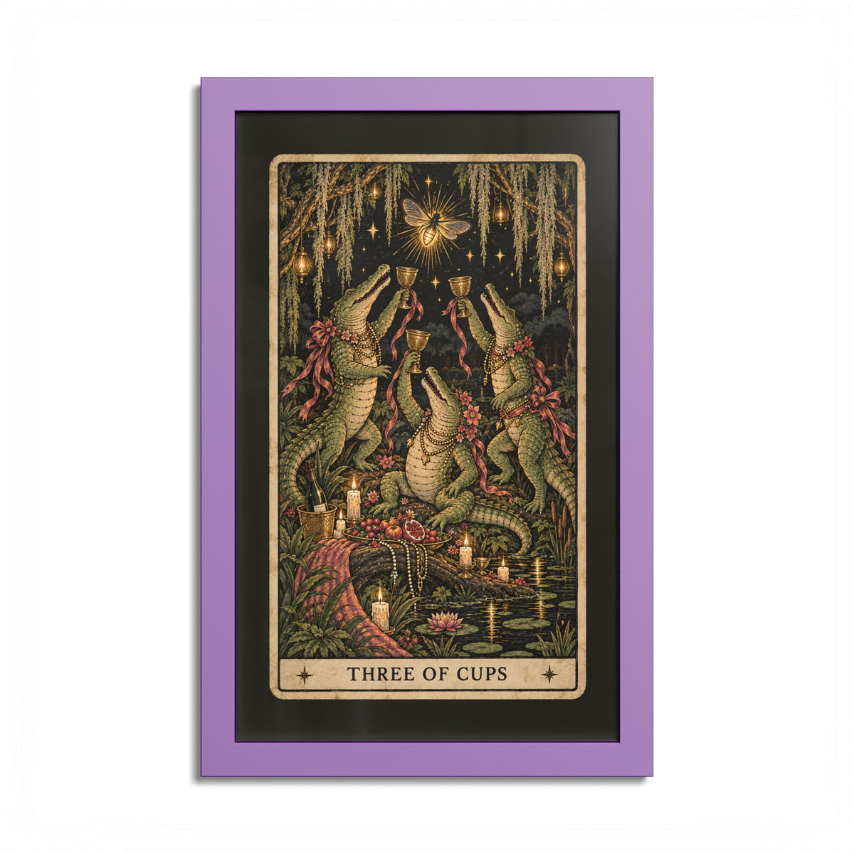 Three of Cups Tarot Poster