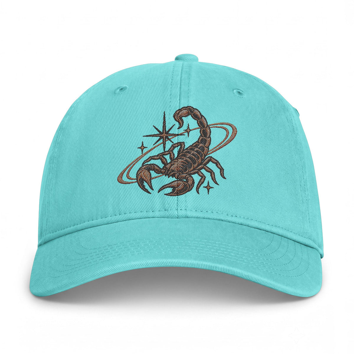 Scorpio Embroidered Coastal Washed Baseball Hat