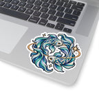 Pisces (Blue) Constellation Kiss-Cut Sticker | Zodiac Decal