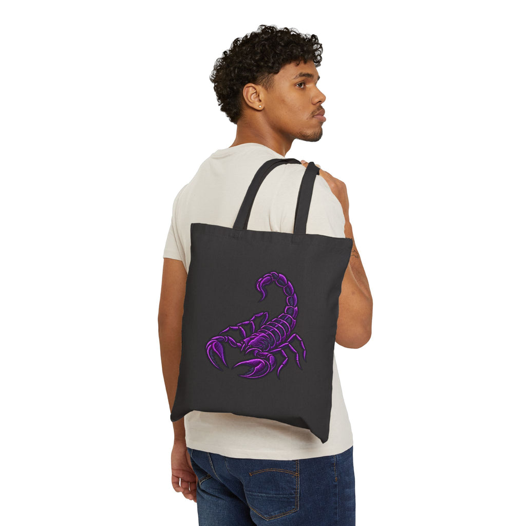 Scorpion Graphic Tote Bag — Zodiac Scorpio Canvas Tote