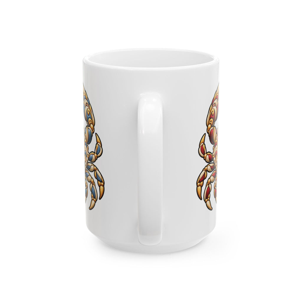 Zodiac Cancer Crab Ceramic Mug — Astrological Horoscope Tea Coffee Cup (11oz, 15oz)