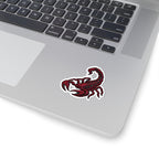 Scorpio (Red) Astrology Kiss-Cut Sticker | Scorpion Zodiac Decal