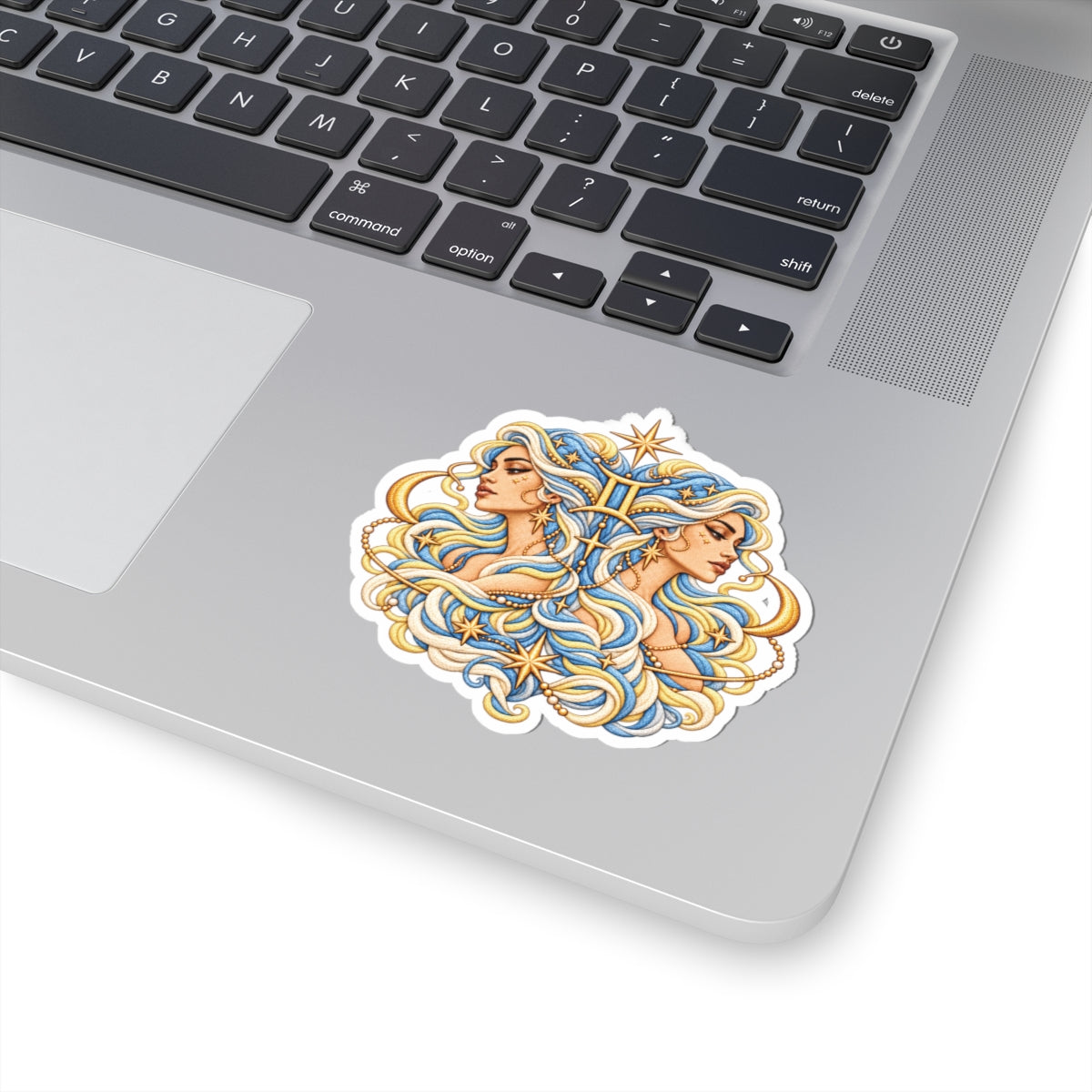Gemini (Blue) Astrology Kiss-Cut Sticker | Zodiac Decal