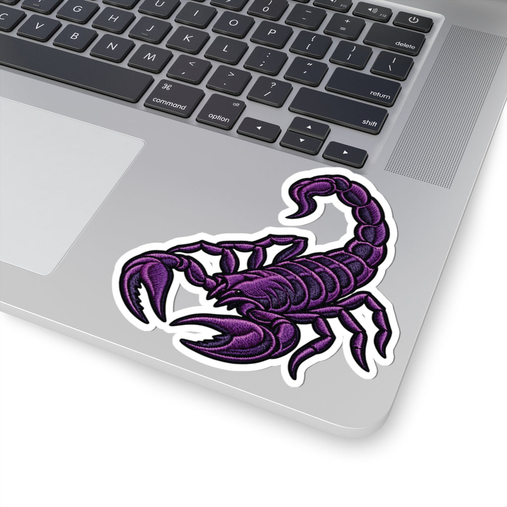 Scorpio (Purple) Astrology Kiss-Cut Sticker | Scorpion Zodiac Decal