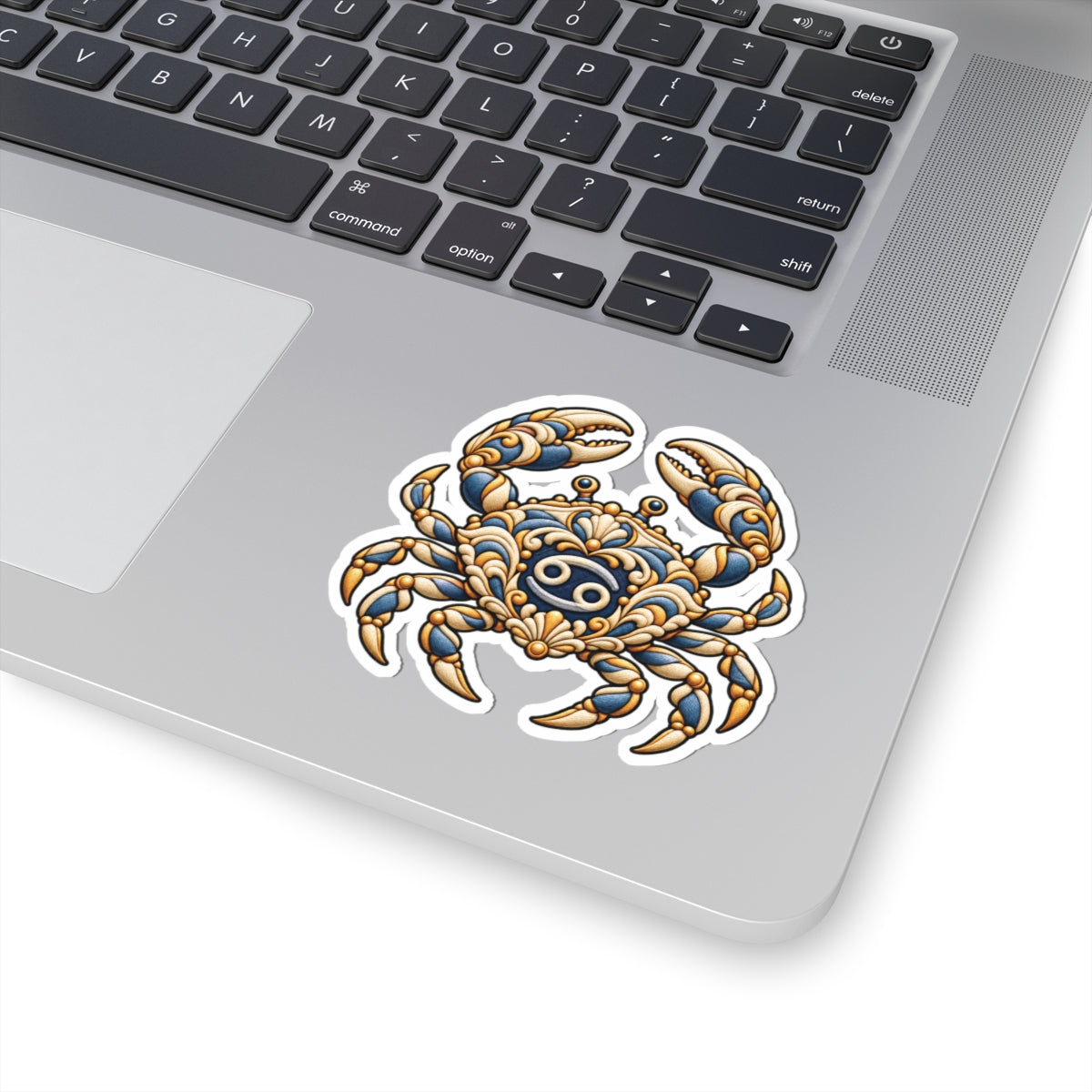 Cancer (Blue) Astrology Kiss-Cut Sticker | Crab Zodiac Decal
